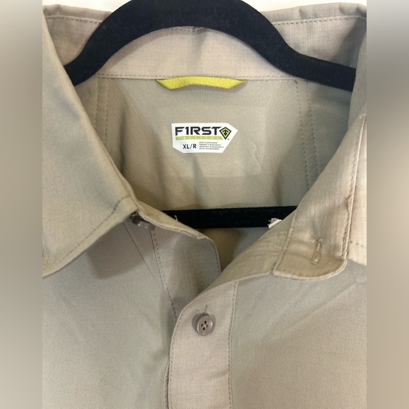 - First Tactical Shirt. Tan. Size XL. Fisherman Core. Outdoors. - Picture 2 of 8